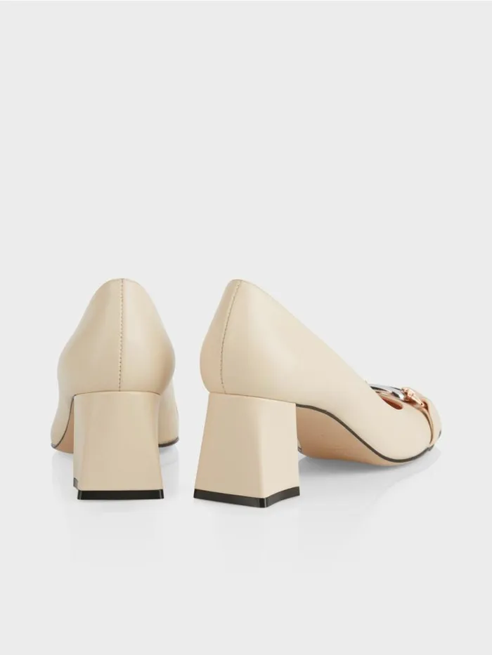 Schuhe Damen Marc Cain Pumps Mit Spange Dark Cream