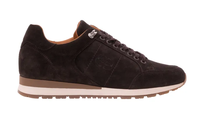 Seb 8211 Dark Brown Suede Men Barker Shoes Mens Trainers