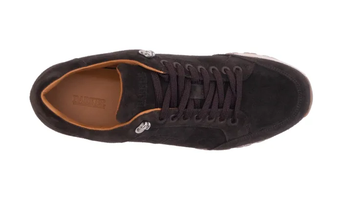 Seb 8211 Dark Brown Suede Men Barker Shoes Mens Trainers