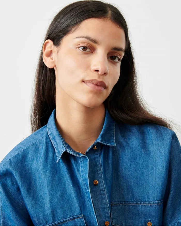 Sessn Womens Shirts And Blouses Botania Indigo On Sale