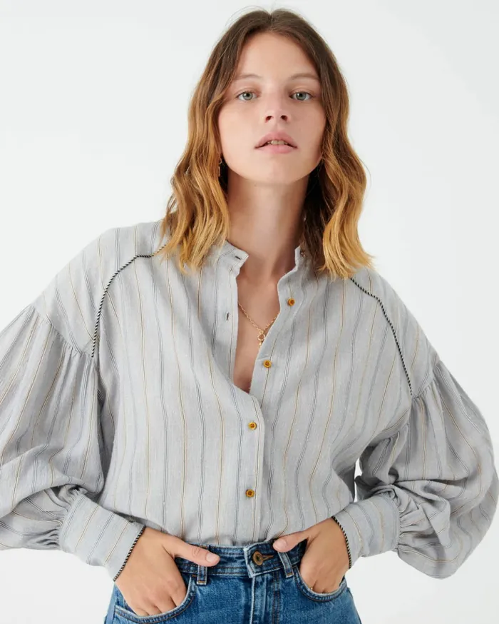 Sessn Womens Shirts And Blouses Constantine Ballad Blue Online