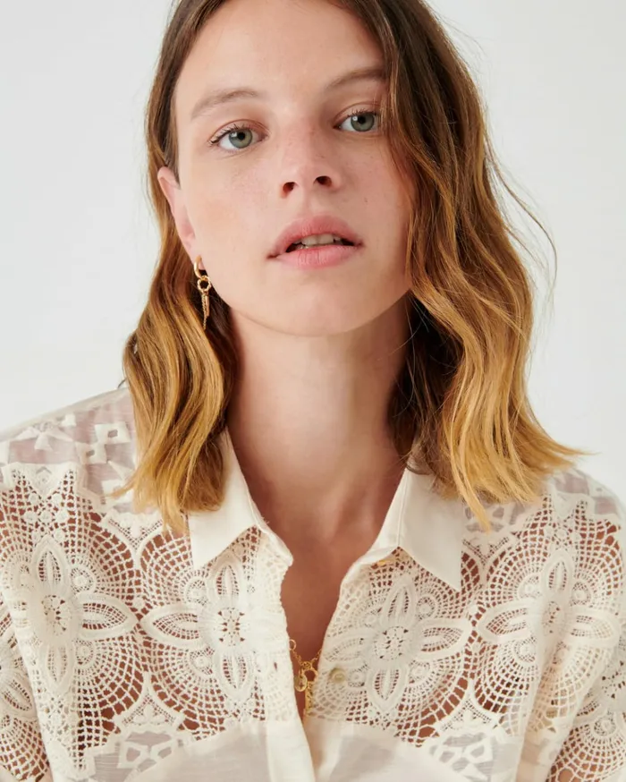Sessn Womens Shirts And Blouses Trinite Antic White Online