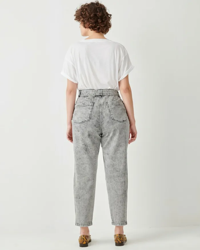 Sessn Womens Trousers Battersea o Snow Black