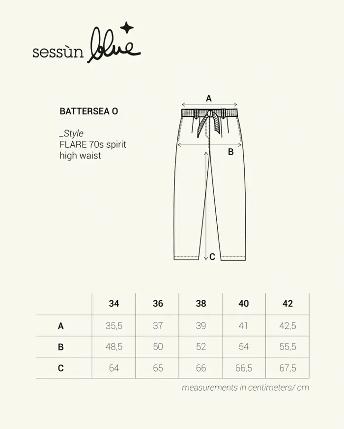Sessn Womens Trousers Battersea o Snow Black