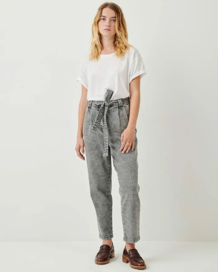 Sessn Womens Trousers Battersea o Snow Black