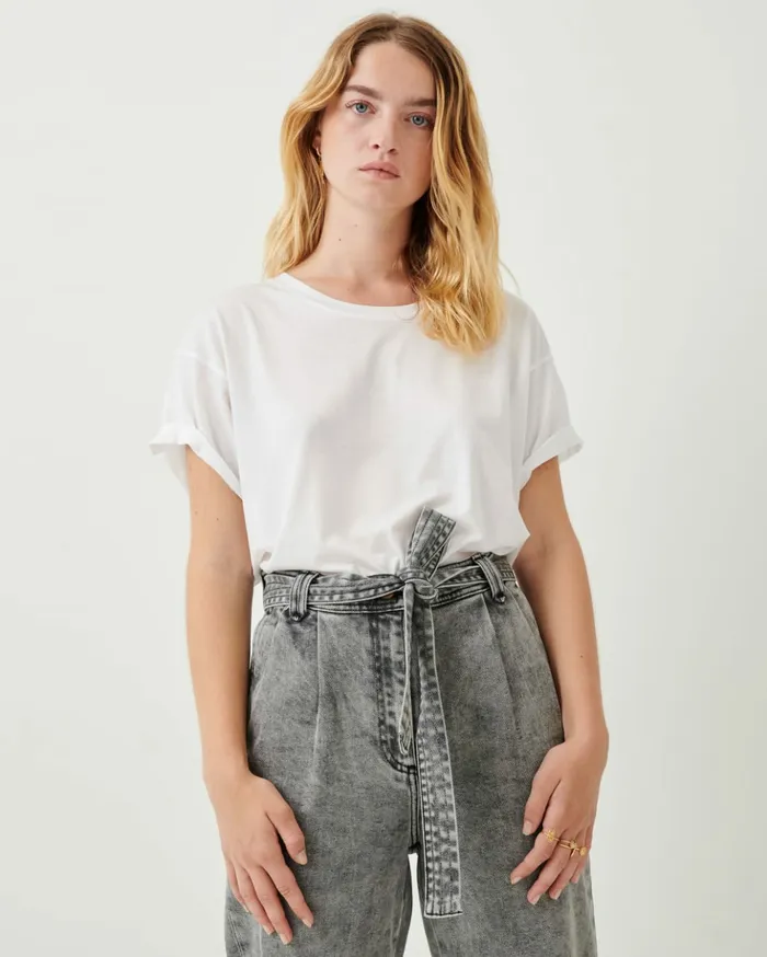 Sessn Womens Trousers Battersea o Snow Black