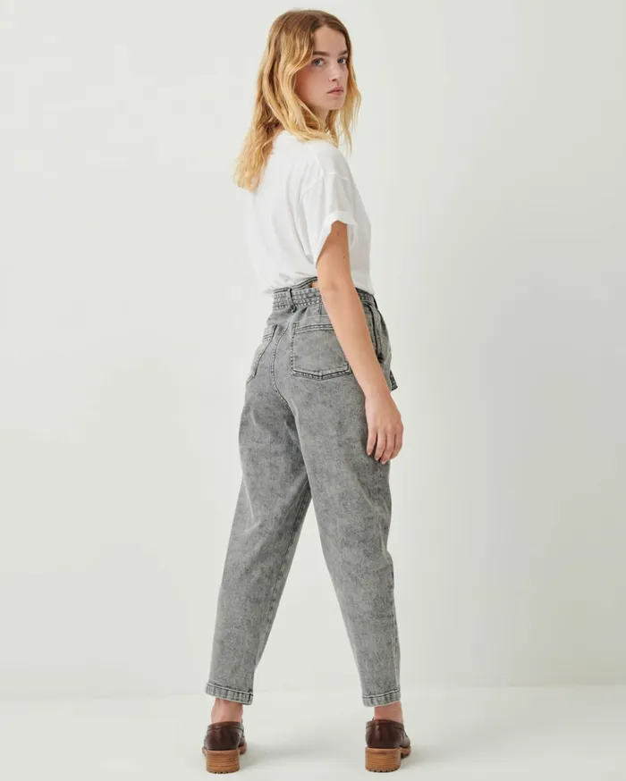 Sessn Womens Trousers Battersea o Snow Black