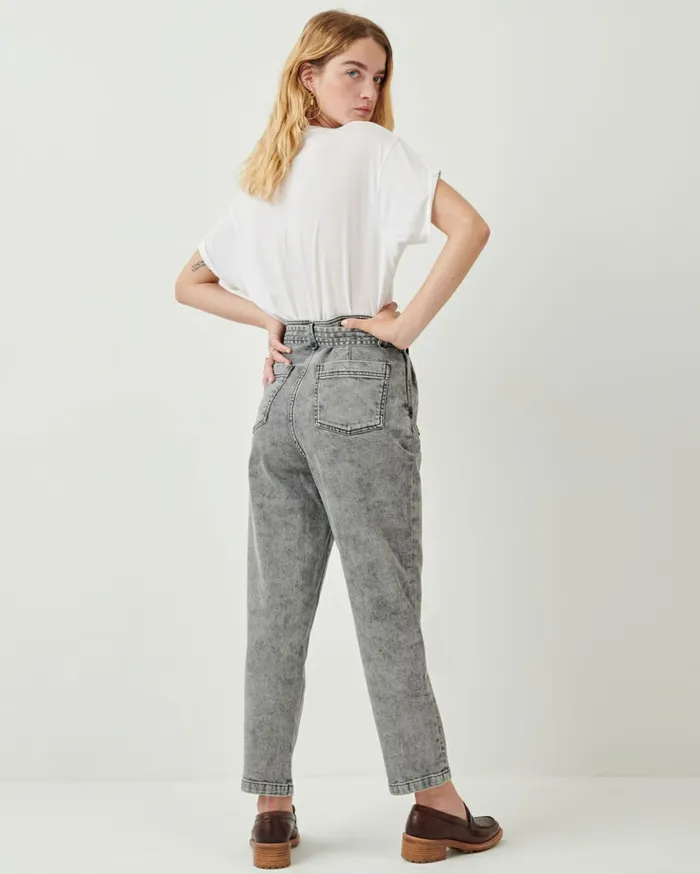 Sessn Womens Trousers Battersea o Snow Black