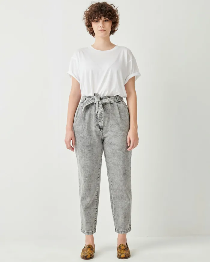 Sessn Womens Trousers Battersea o Snow Black