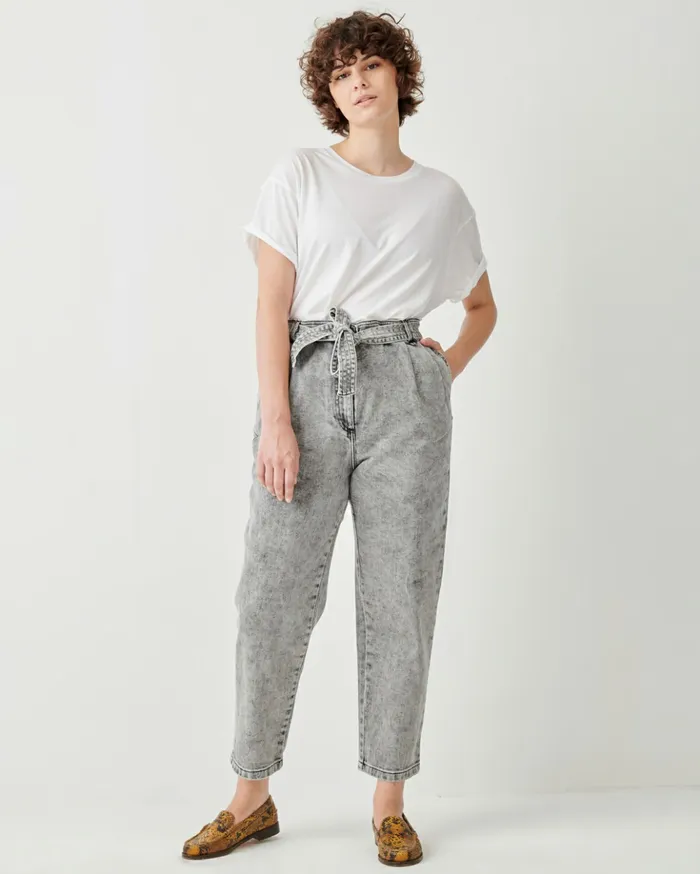 Sessn Womens Trousers Battersea o Snow Black