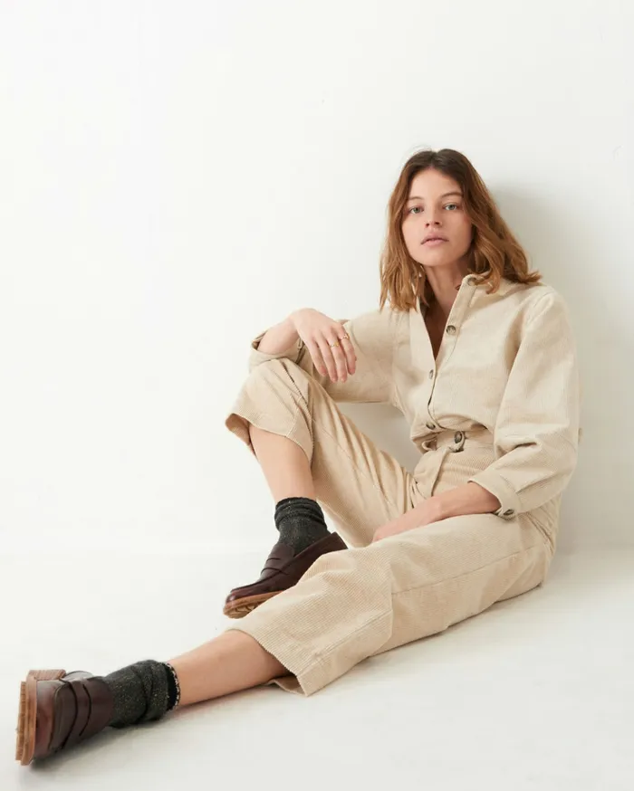 Sessn Womens Trousers Cookie co Sand