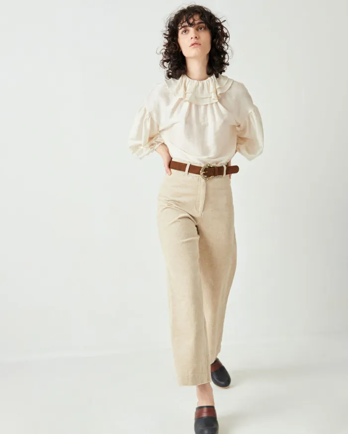 Sessn Womens Trousers Cookie co Sand