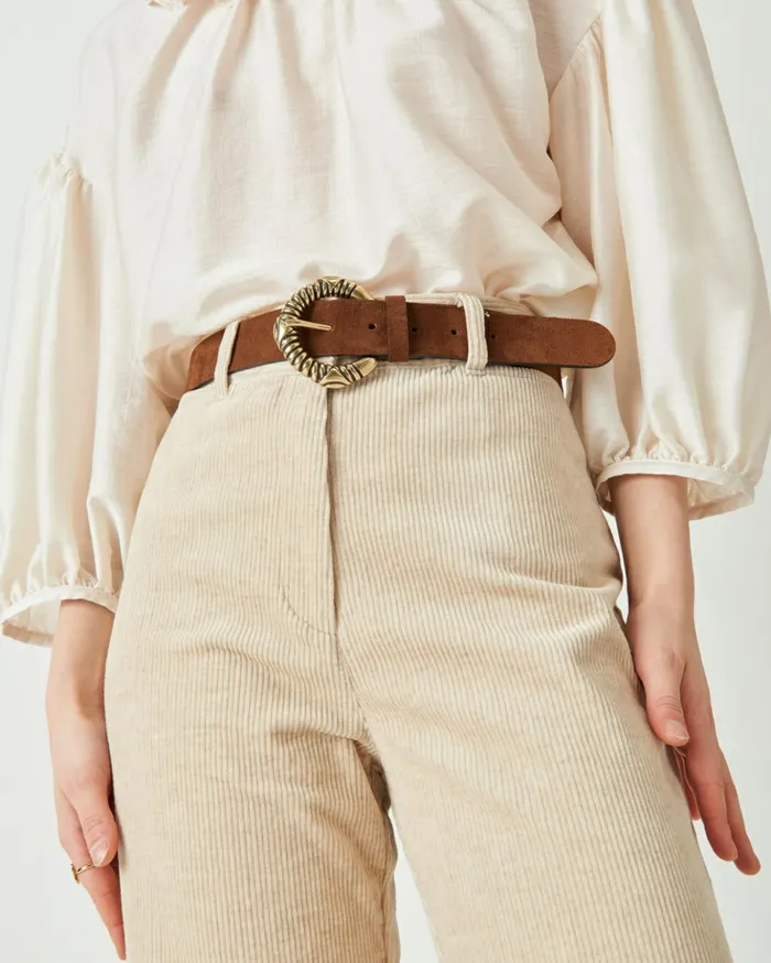 Sessn Womens Trousers Cookie co Sand