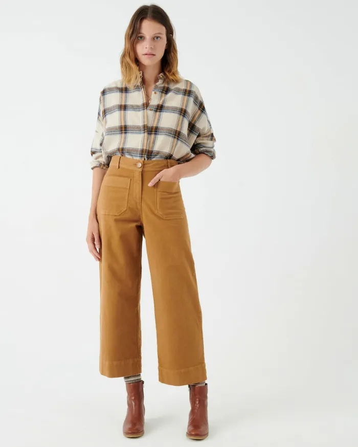 Sessn Womens Trousers Hudpeach Malt