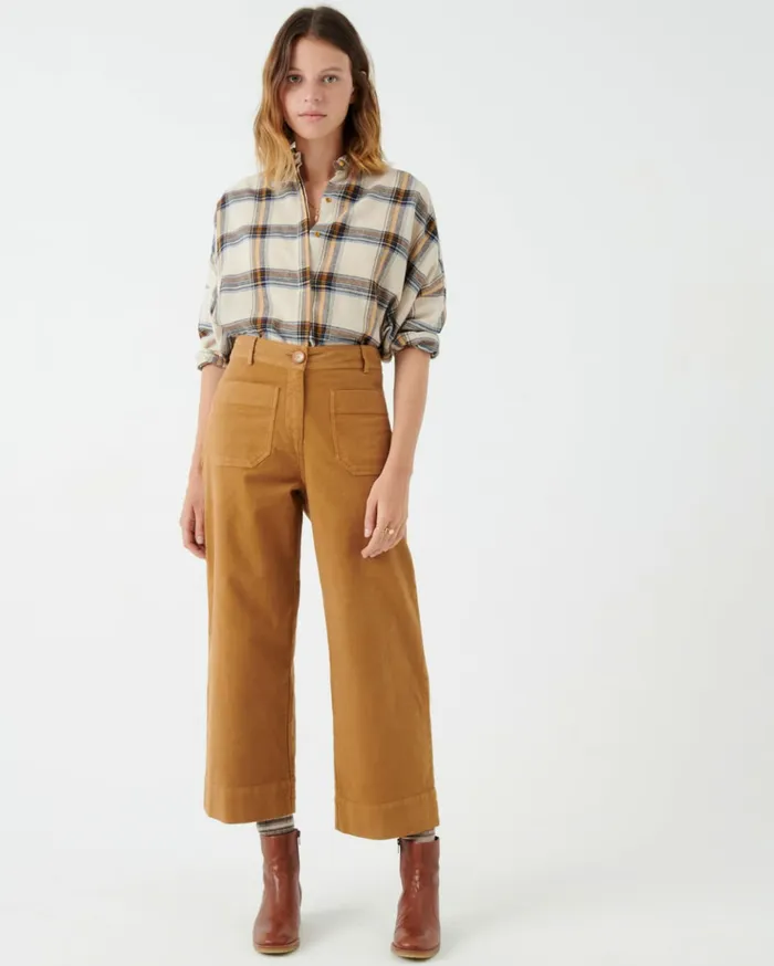 Sessn Womens Trousers Hudpeach Malt
