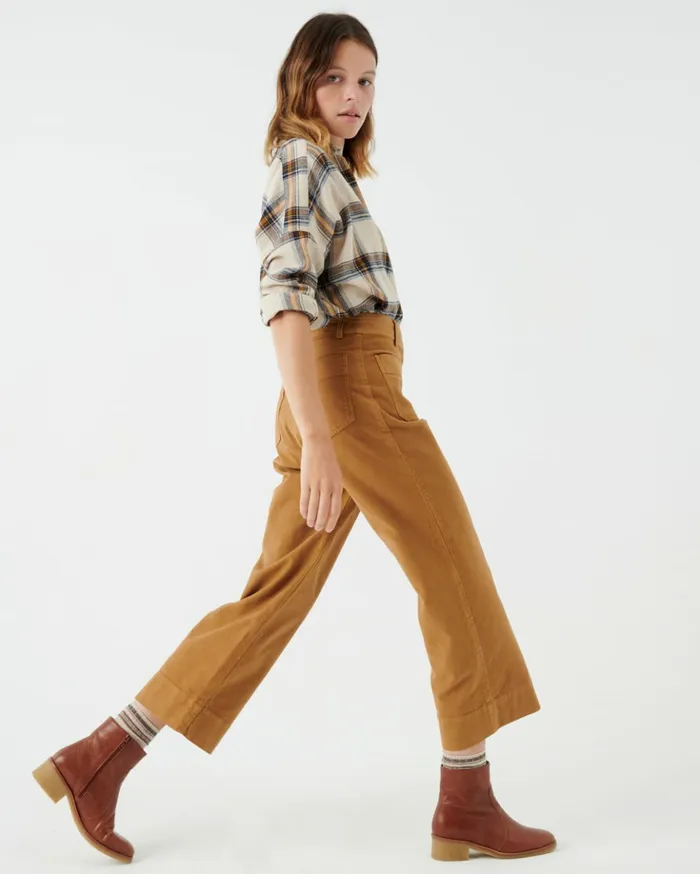 Sessn Womens Trousers Hudpeach Malt