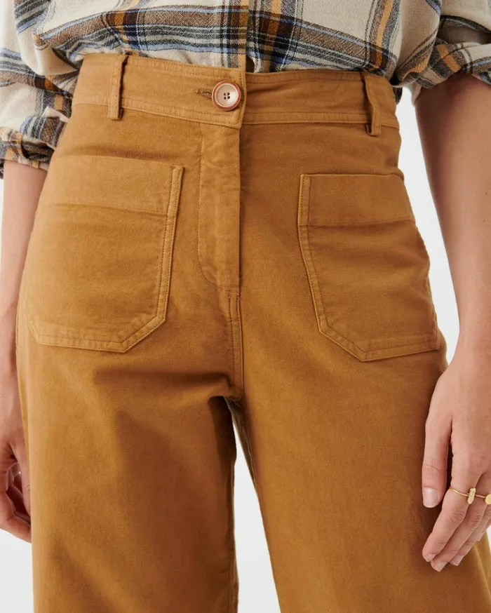 Sessn Womens Trousers Hudpeach Malt