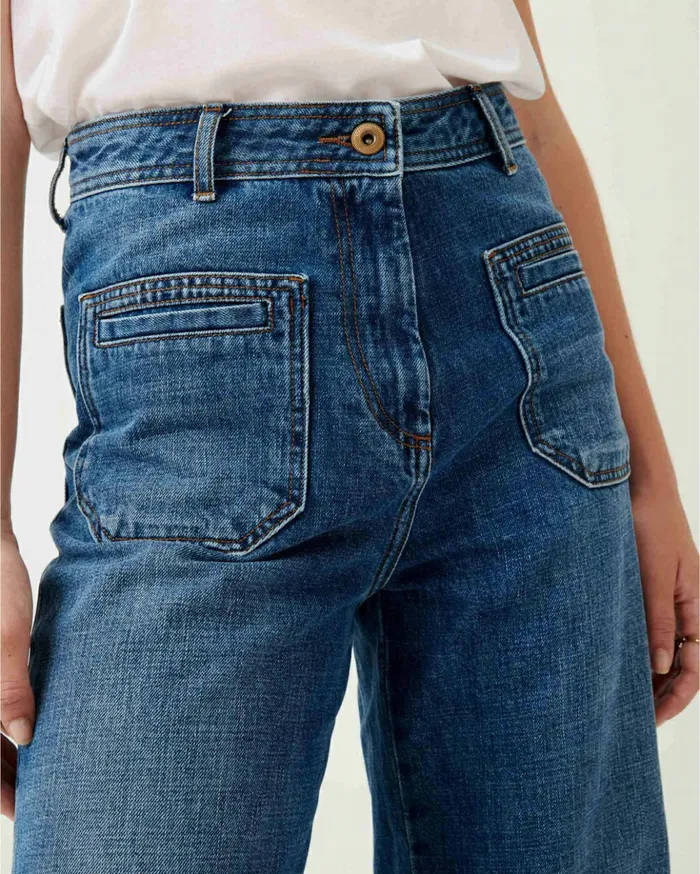 Sessn Womens Trousers Johnny o Vintage Blue
