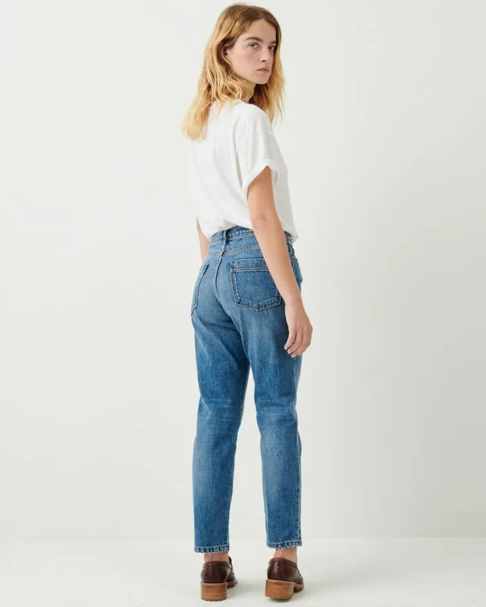 Sessn Womens Trousers Santi dad o Vintage Blue