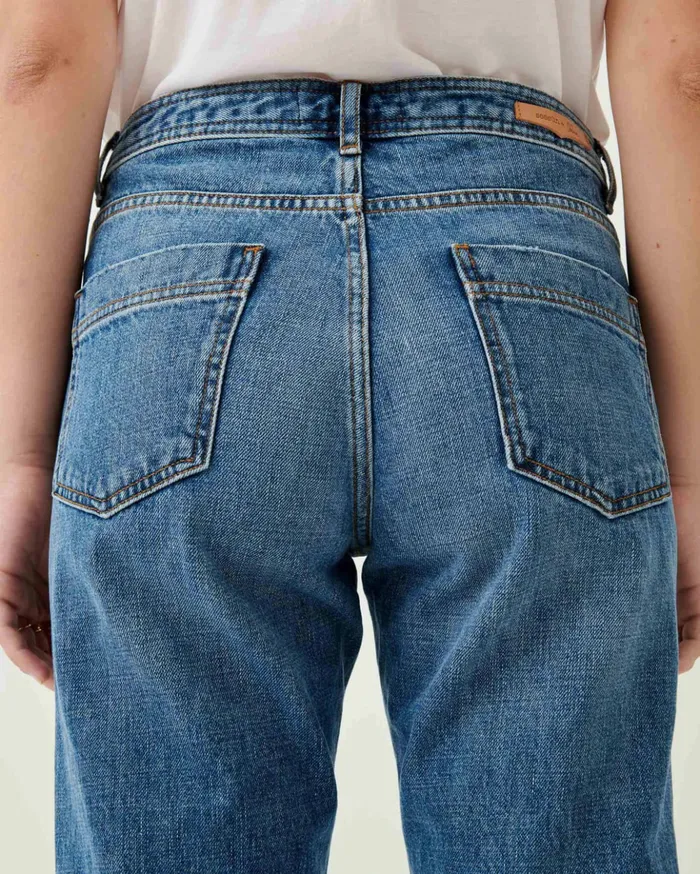 Sessn Womens Trousers Santi dad o Vintage Blue