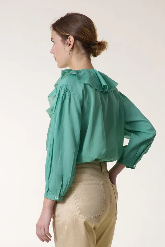 Shirts and Blouses Women Leon and Harper Blouse Costin Plain Celadon