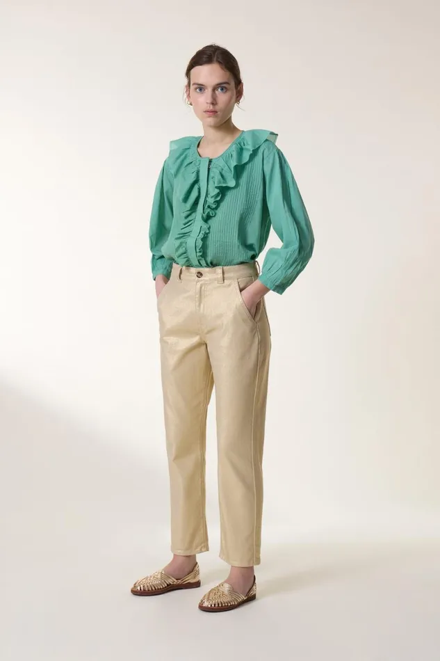 Shirts and Blouses Women Leon and Harper Blouse Costin Plain Celadon