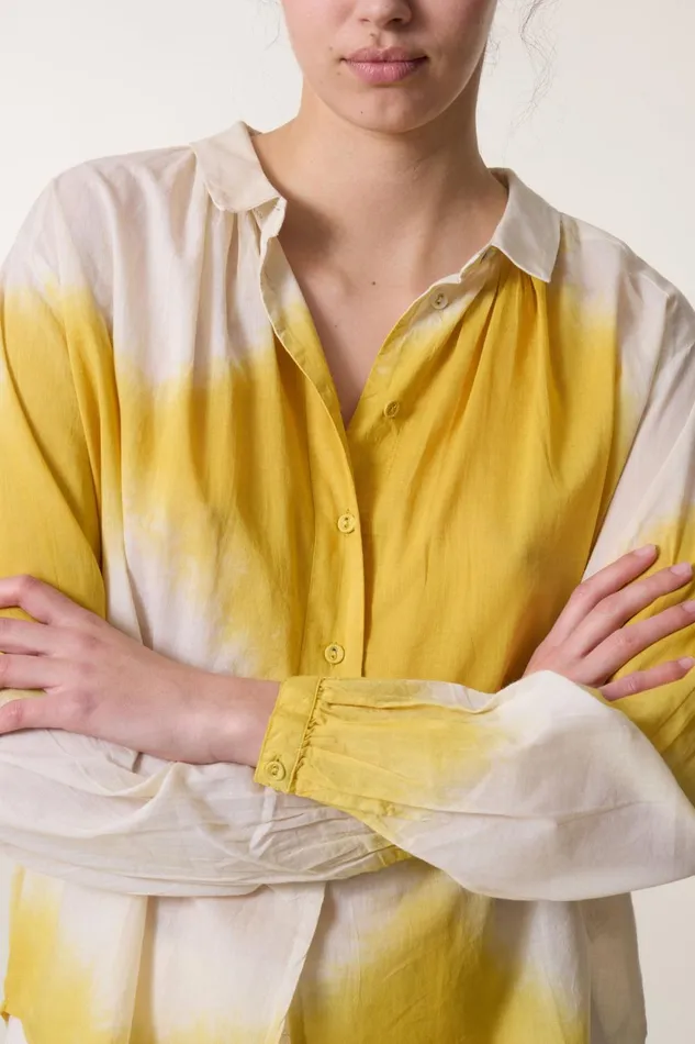 Shirts and Blouses Women Leon and Harper Chemise Cob TandD Mustard