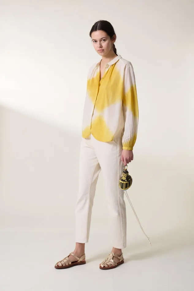 Shirts and Blouses Women Leon and Harper Chemise Cob TandD Mustard