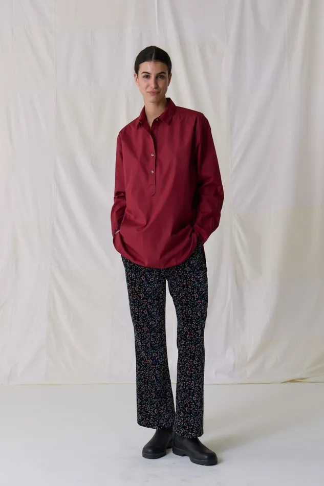 Shirts and Blouses Women Leon and Harper Chipo Plain Shirt Carmin