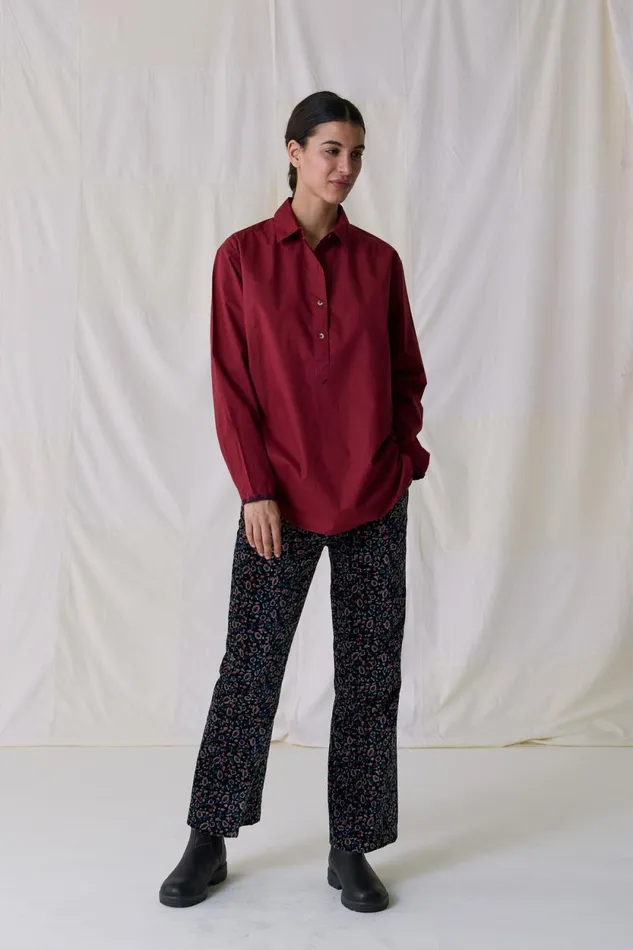 Shirts and Blouses Women Leon and Harper Chipo Plain Shirt Carmin