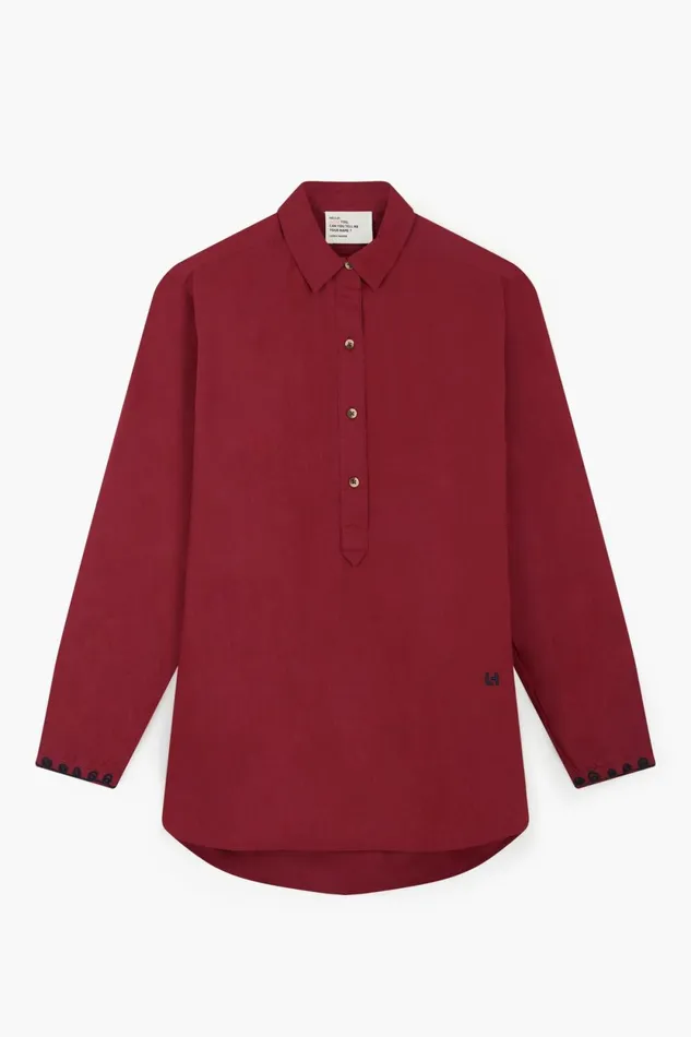 Shirts and Blouses Women Leon and Harper Chipo Plain Shirt Carmin