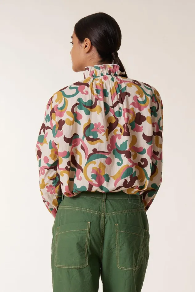 Shirts and Blouses Women Leon and Harper Chypre Patch Shirt Vanilla