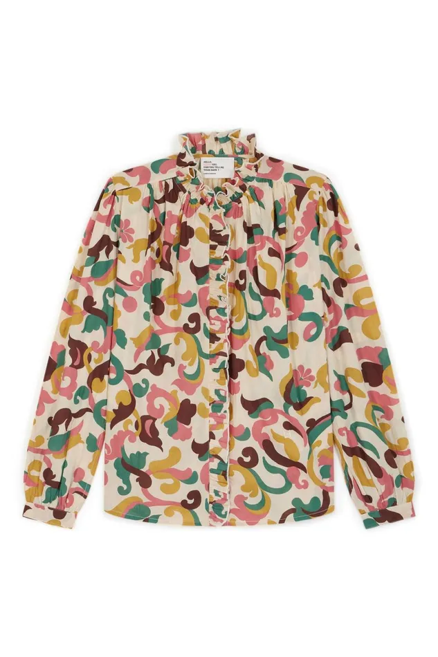 Shirts and Blouses Women Leon and Harper Chypre Patch Shirt Vanilla
