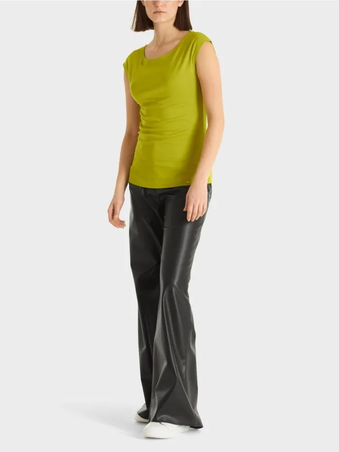 Shirts and Tops Damen Marc Cain Krpernahes TShirt Bright Olive Green