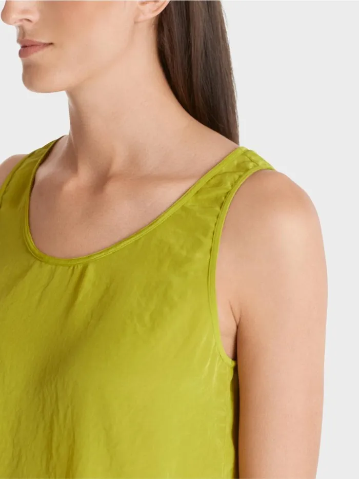 Shirts and Tops Damen Marc Cain Leichtes rmelloses Top Bright Olive Green