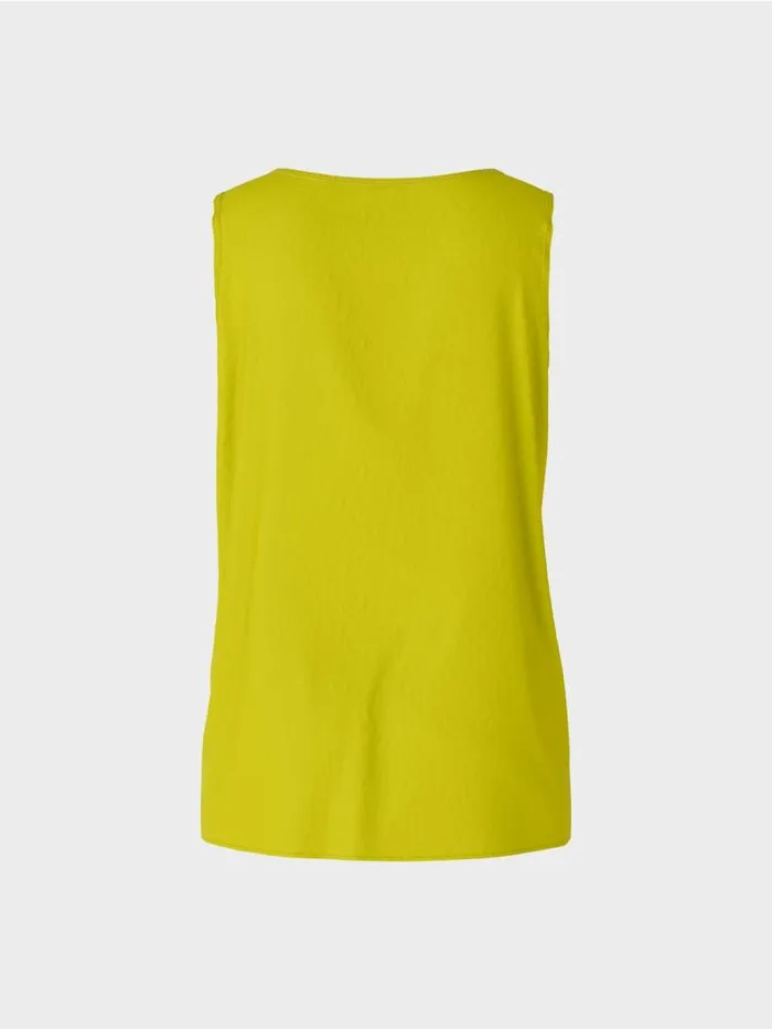 Shirts and Tops Damen Marc Cain Leichtes rmelloses Top Bright Olive Green