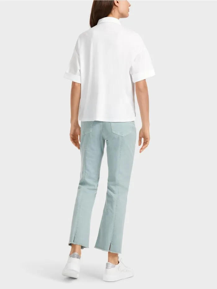 Shirts and Tops Damen Marc Cain PoloShirt Mit Applikation White