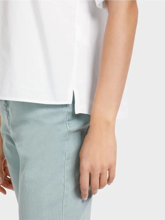 Shirts and Tops Damen Marc Cain PoloShirt Mit Applikation White