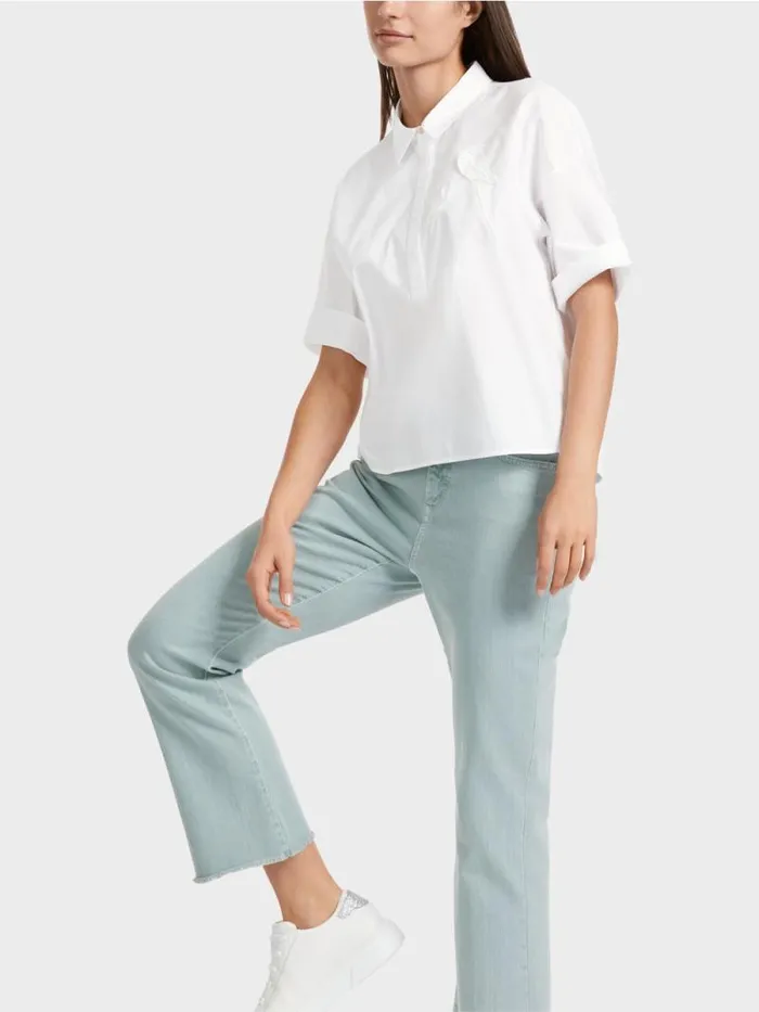 Shirts and Tops Damen Marc Cain PoloShirt Mit Applikation White