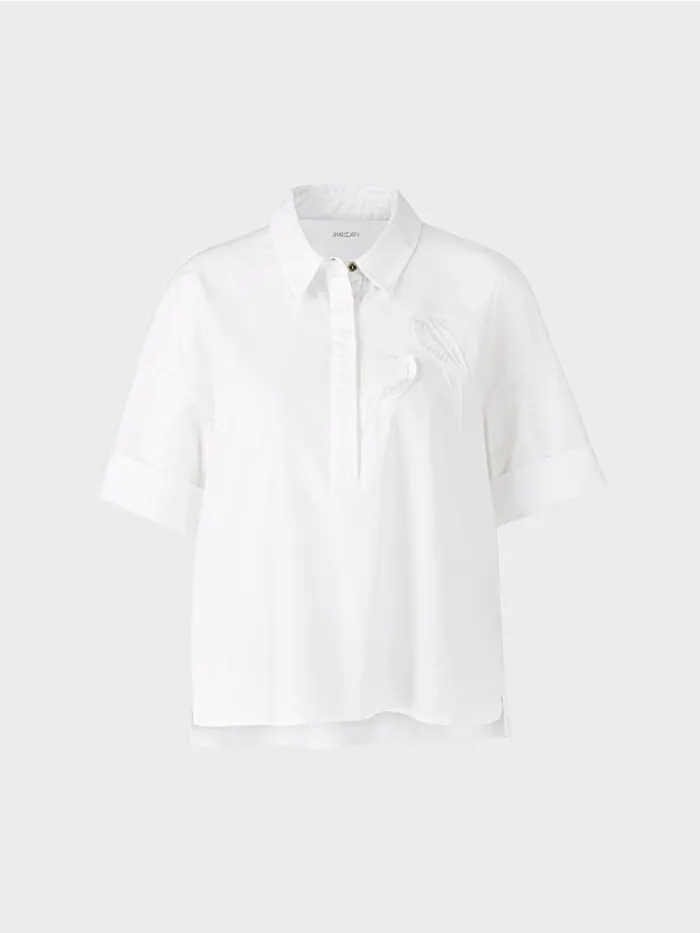 Shirts and Tops Damen Marc Cain PoloShirt Mit Applikation White