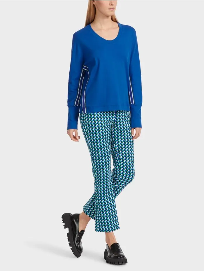 Shirts and Tops Damen Marc Cain TShirt In Kimonoform Bright Royal Blue