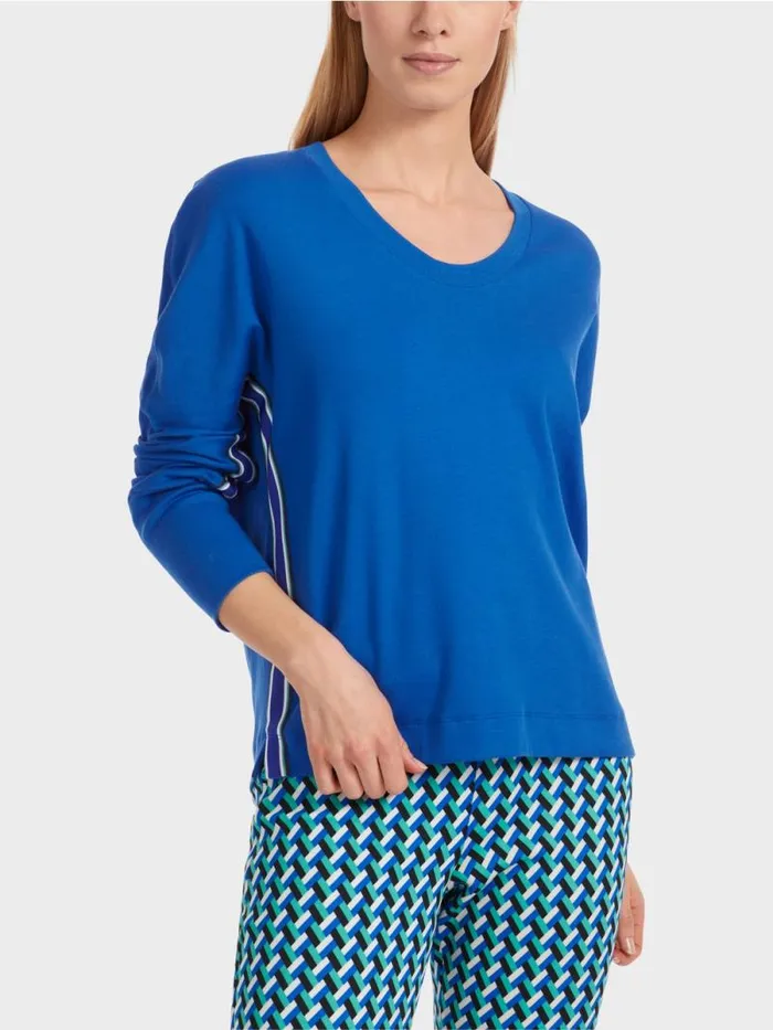 Shirts and Tops Damen Marc Cain TShirt In Kimonoform Bright Royal Blue