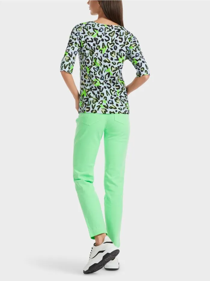 Shirts and Tops Damen Marc Cain TShirt Mit AlloverPrint Soft Powder Blue
