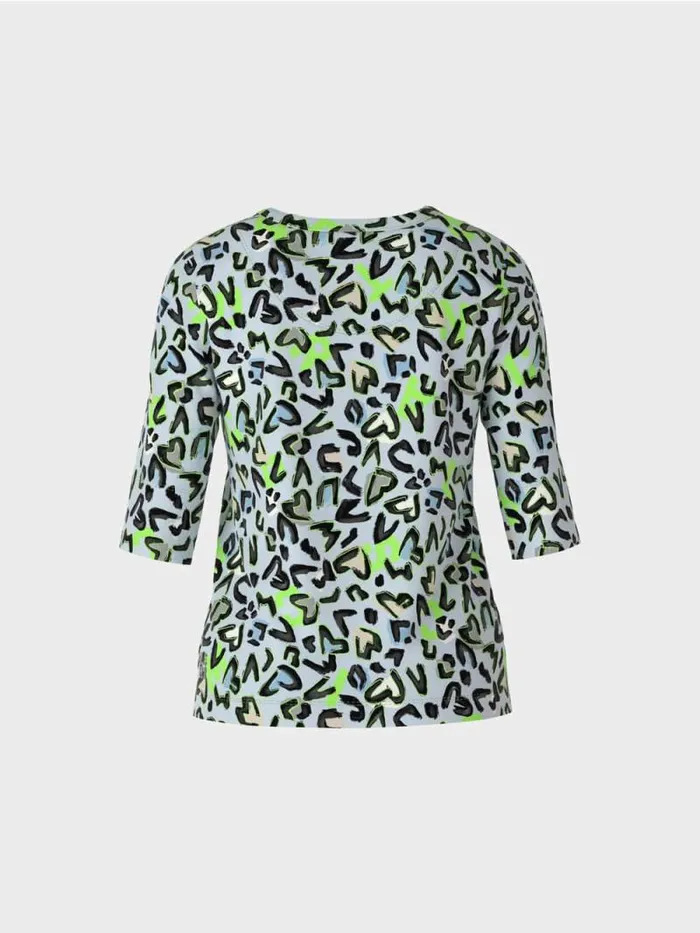 Shirts and Tops Damen Marc Cain TShirt Mit AlloverPrint Soft Powder Blue