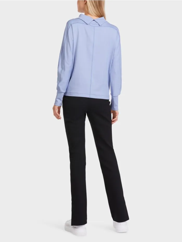 Shirts and Tops Damen Marc Cain TShirt Mit Angeschnittenen rmeln Soft Violet