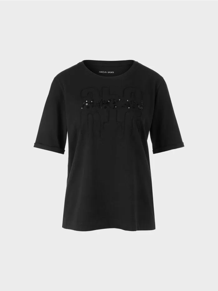 Shirts and Tops Damen Marc Cain TShirt Mit Applikation Black