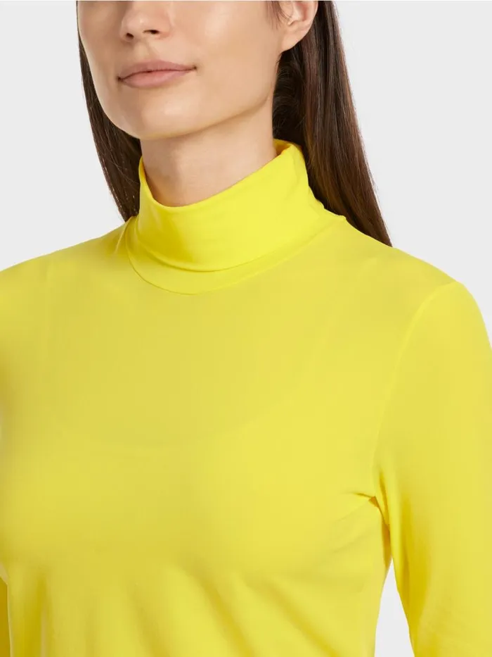 Shirts and Tops Damen Marc Cain TShirt Mit Rollkragen Soft Lemon