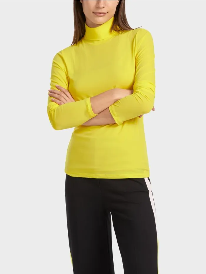 Shirts and Tops Damen Marc Cain TShirt Mit Rollkragen Soft Lemon