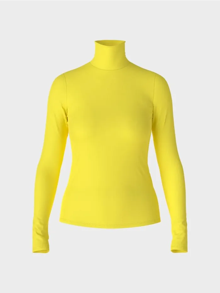 Shirts and Tops Damen Marc Cain TShirt Mit Rollkragen Soft Lemon