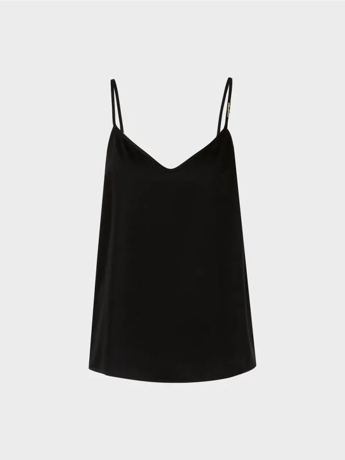 Shirts and Tops Damen Marc Cain Top Mit Schmaler Kette Black